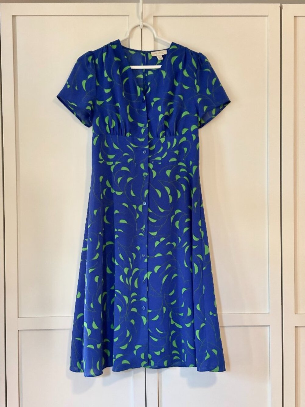 See U soon royal blue midi dress (size S)